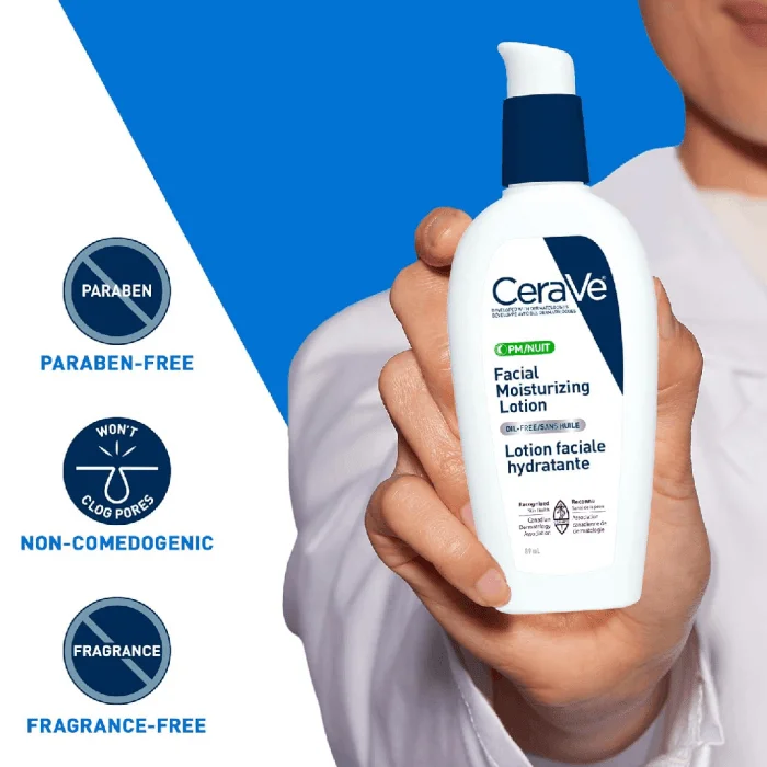 ( Discounted Product ) CeraVe PM Facial Moisturizing Lotion for Women & Men 59ml - Image 2