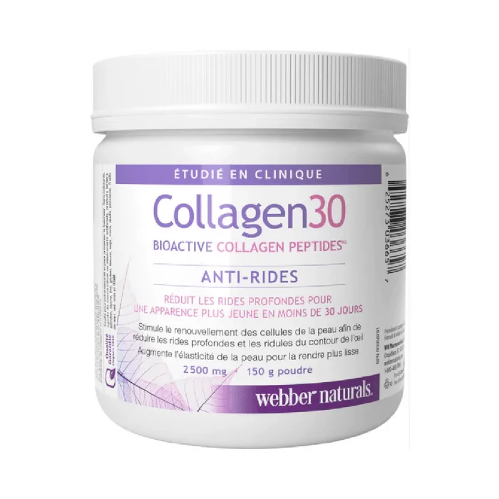 Webber Naturals Collagen30 Anti-Wrinkle Bioactive Collagen Peptides Powder (2,500 mg, 150g) - Image 1