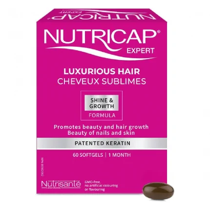(Discounted Product ) NUTRISANTE Nutricap Sublime Luxurious Hair | Shine, Growth & Hair Vitality 1 month Supply