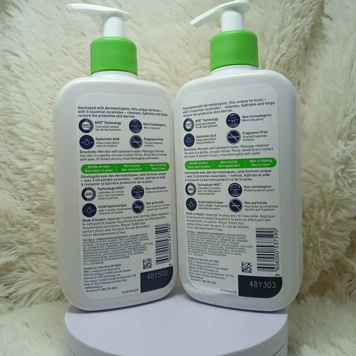 CeraVe Hydrating Facial Cleanser with Hyaluronic Acid and 3 Ceramides 355ml - Image 5