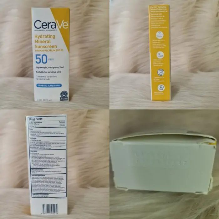 CeraVe Hydrating Sunscreen SPF 50 Face Lotion 75ml - Image 3