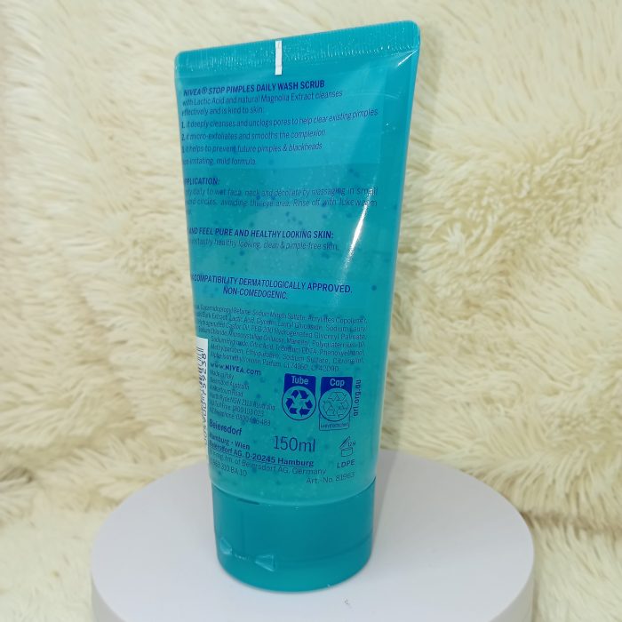 Nivea Stop Pimples Daily Wash Scrub – 150 ml - Image 5