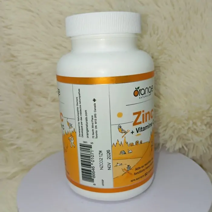 Orange Naturals Zinc + Vitamin C 90 V-Cap - Image 6
