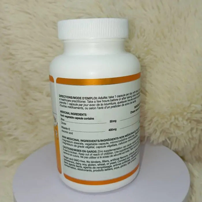 Orange Naturals Zinc + Vitamin C 90 V-Cap - Image 4