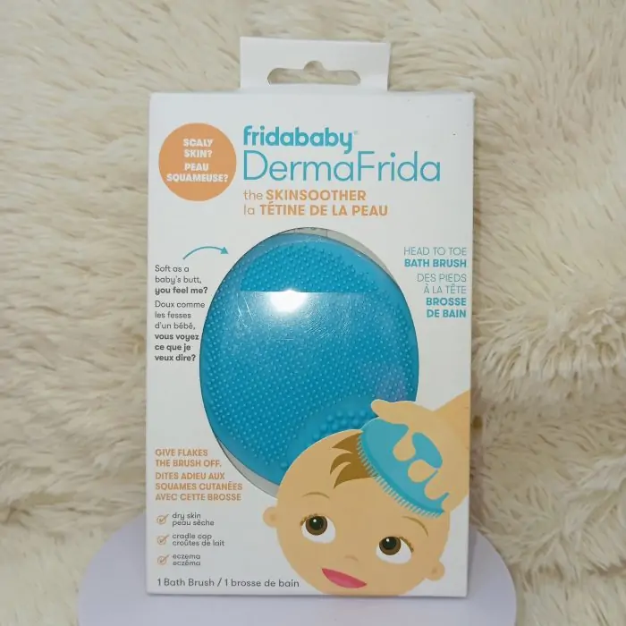 Frida Baby - DermaFrida The SkinSoother – Silicone Bath Brush for Cradle Cap & Eczema - Image 3