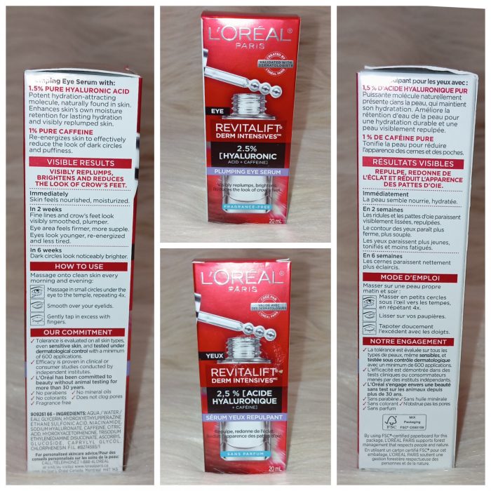 L Oreal Paris Revitalift Derm Intensives Hyaluronic Acid and Caffeine Eye Serum - 0.67 fl oz - Image 4