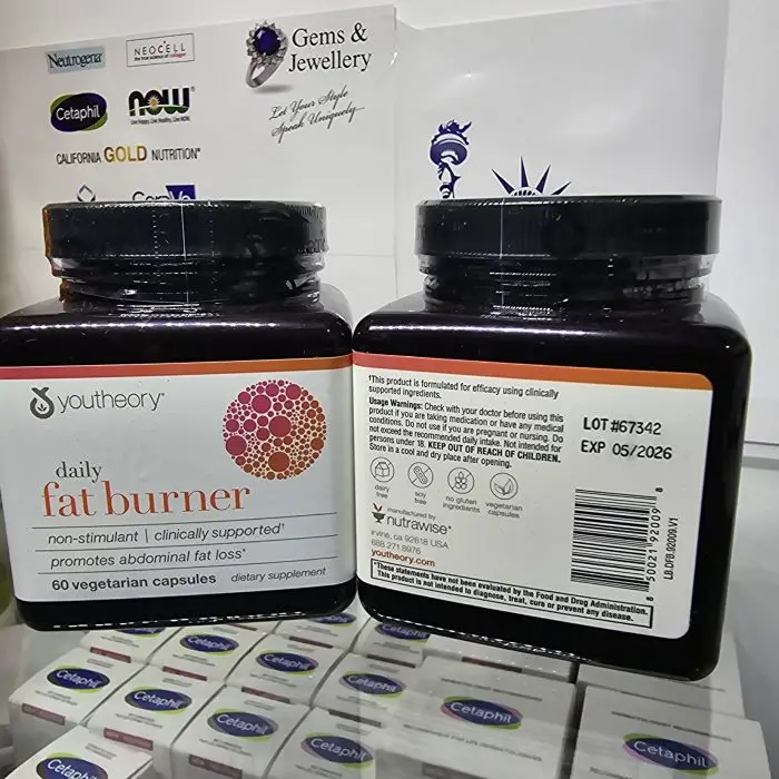Youtheory, Daily Fat Burner, 60 Vegetarian Capsules - Image 4