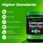 Orgain Hydrolyzed Collagen Peptides Powder for Women & Men, 1lb – 20g Grass-Fed Collagen, Unflavored 454g - Image 3