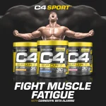 C4 Sport Pre-Workout Powder Blue Raspberry | 135mg Caffeine + Creatine Monohydrate | Informed Choice Certified | Sugar-Free | 30 Servings - Image 4