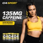 C4 Sport Pre-Workout Powder Blue Raspberry | 135mg Caffeine + Creatine Monohydrate | Informed Choice Certified | Sugar-Free | 30 Servings - Image 3