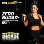 C4 Sport Pre-Workout Powder Blue Raspberry | 135mg Caffeine + Creatine Monohydrate | Informed Choice Certified | Sugar-Free | 30 Servings - Image 2