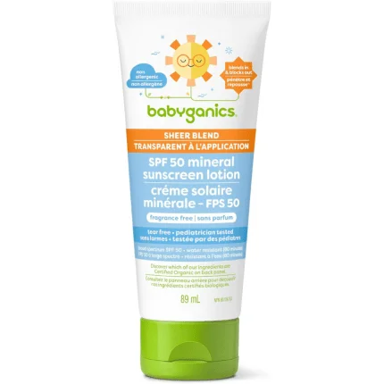 Babyganics Totally Tropical Mineral Sunscreen Lotion, SPF 50 (88 mL)