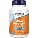 NOW Foods Ultra Omega-3 Molecularly Distilled and Enteric Coated - 90 Softgels