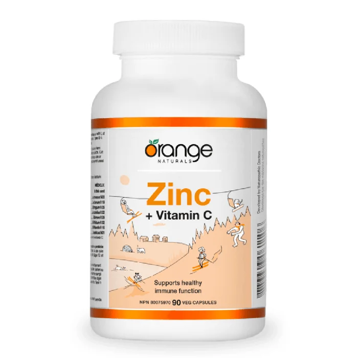 Orange Naturals Zinc + Vitamin C 90 V-Cap - Image 1