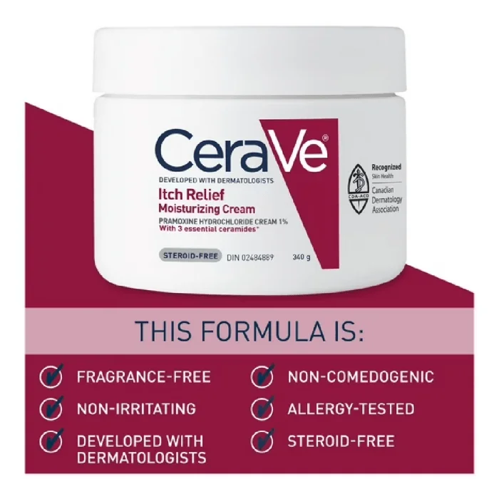 CeraVe Moisturizing Cream for Itch Relief 340g - Image 2