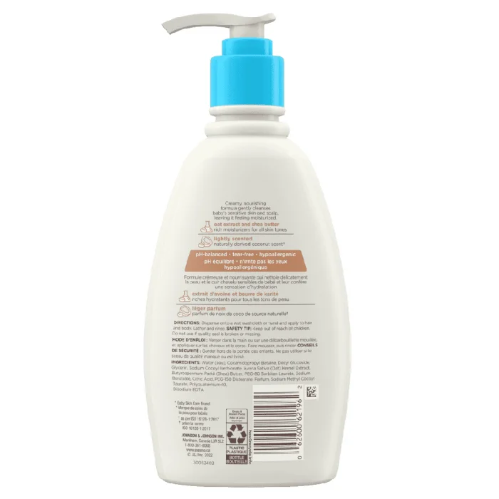 Aveeno Baby Daily Wash & Shampoo with Coconut Scent & Shea Butter 354ml - Image 2