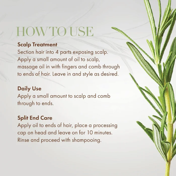 Mielle Organics Rosemary Mint Scalp & Hair Strengthening Oil 59ml (Packaging May Vary) - Image 5