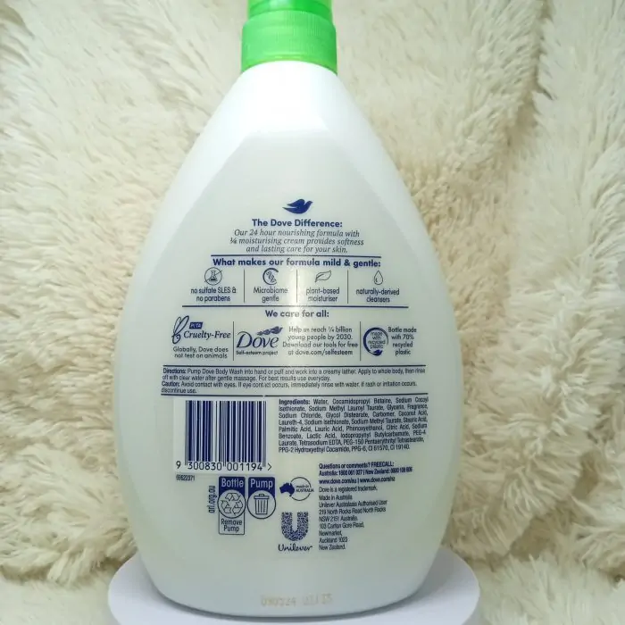 Dove Body Wash Refreshing Cucumber & Green Tea (1 Litre) - Image 3