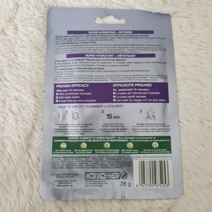 Garnier SkinActive Moisture Bomb Super Hydrating Sheet Mask - Image 2