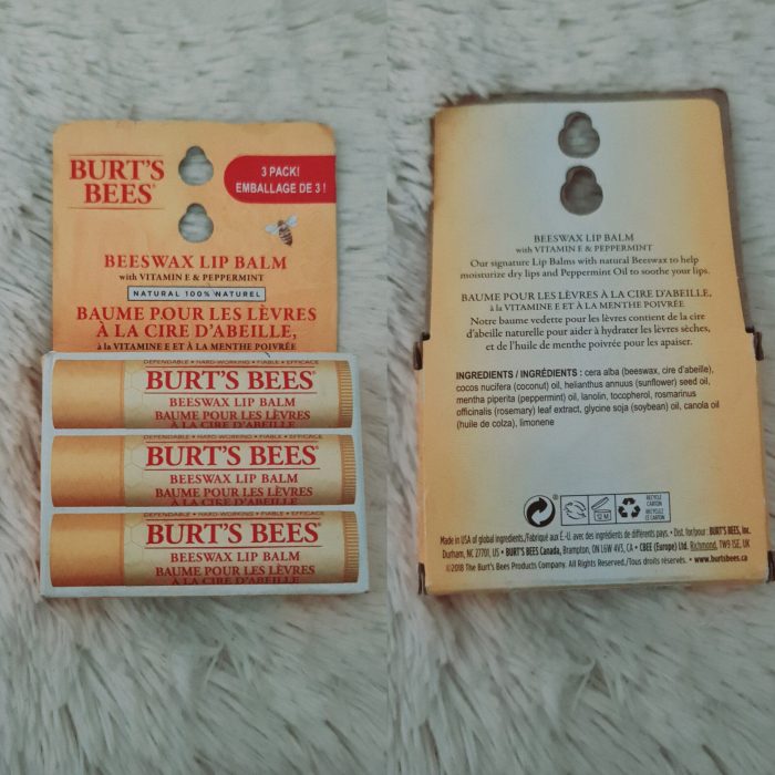 Burt's Bees Moisturizing Lip Balm - Original Beeswax with Vitamin E & Peppermint Oil (3 Tubes, Value Pack) - Image 4