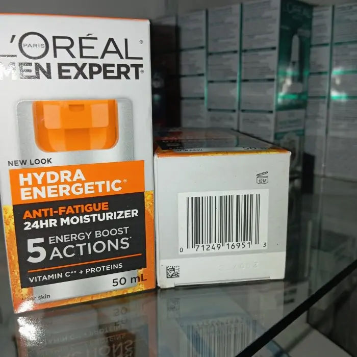 L’Oréal Paris Men Expert Anti-Fatigue Daily Moisturizer | Vitamin C & Protein | 24HR Non-Greasy Hydration | 50ml - Image 9