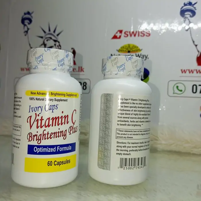 Ivory Caps Maximum Strength Vitamin C Brightening Plus 60 Caps - Image 4