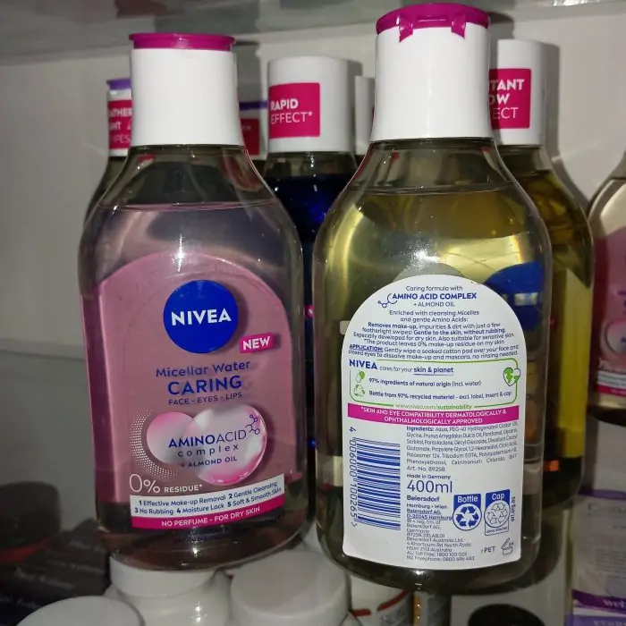 Nivea Caring Micellar Water 400ml - Image 3