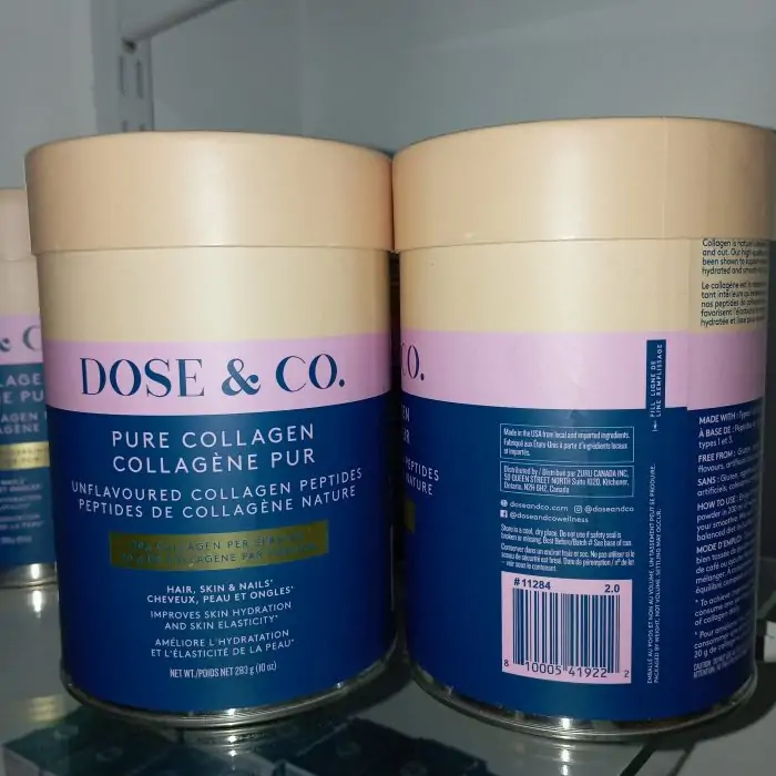 DOSE & CO. Pure Collagen Peptides for Hair, Skin & Nails | Unflavored - 10oz 283g Powder Supplement - Image 4