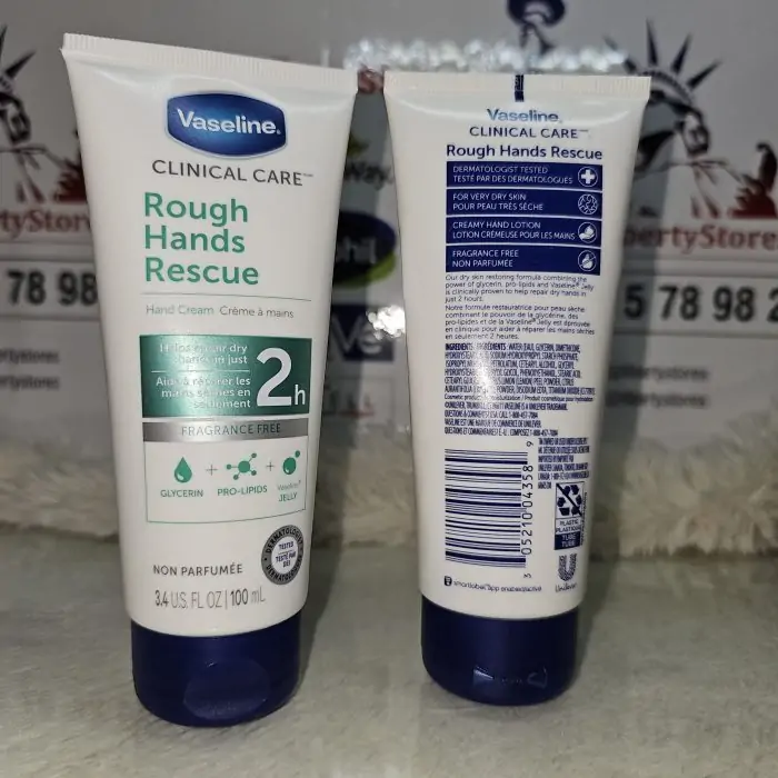 Vaseline Clinical Care Rough Hands Rescue Hand Cream 100ml - Image 3
