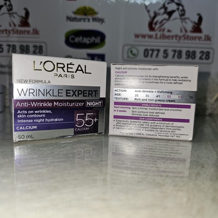 L'Oréal Paris Wrinkle Expert 55+ Night Cream, 50 ml - Image 3