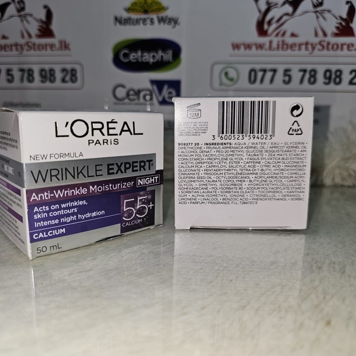 L'Oréal Paris Wrinkle Expert 55+ Night Cream, 50 ml - Image 2