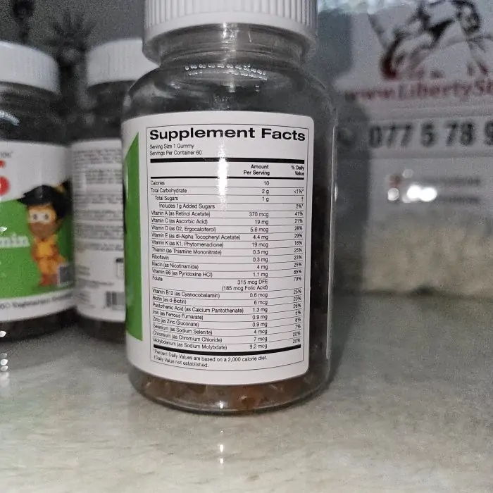 California Gold Nutrition Multivitamin & Mineral for Children, Natural Raspberry, 60 Vegetarian Gummies - Image 7