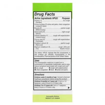 Homeolab USA, Kids Relief, Cough & Cold Syrup, 3.4 fl oz (100 ml)