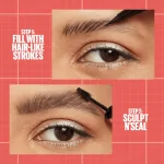 Maybelline Build-A-Brow 2-in-1 Brow Pen and Sealing Brow Gel - Deep Brown - Image 2