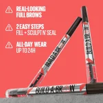 Maybelline Build-A-Brow 2-in-1 Brow Pen and Sealing Brow Gel - Deep Brown - Image 4