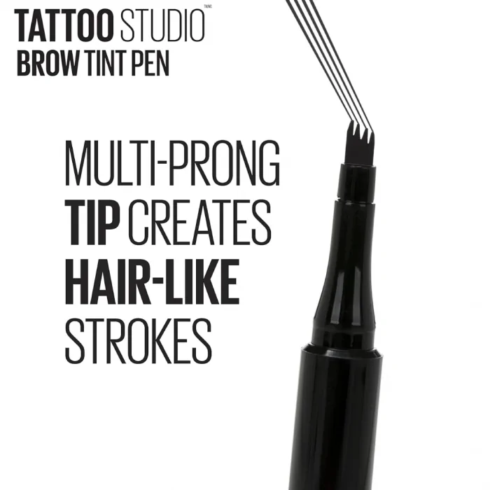 Maybelline New York TattooStudio Brow Tint Pen Makeup in Soft Brown - Image 3