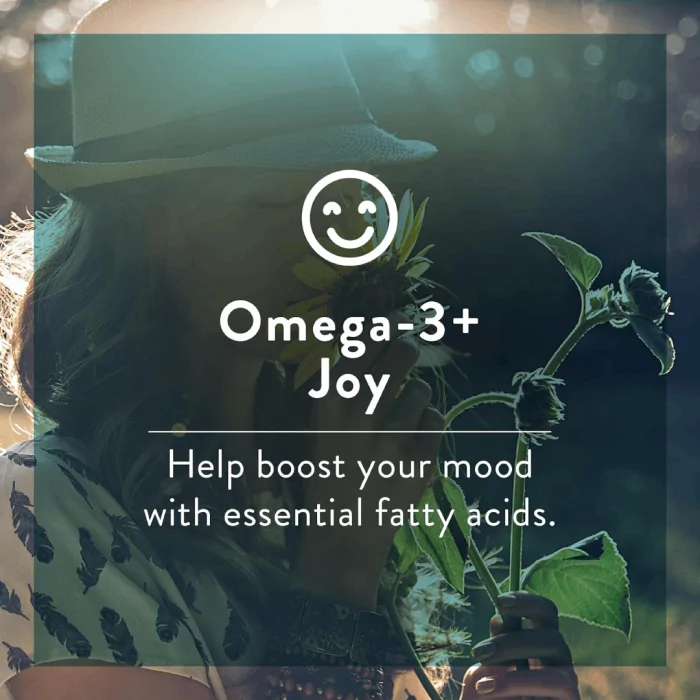 Genuine Health Omega3+ Joy, 120 softgels, 2000mg EPA, 100mg DHA, Supports healthy daily mood balance, Wild-caught, Non-GMO