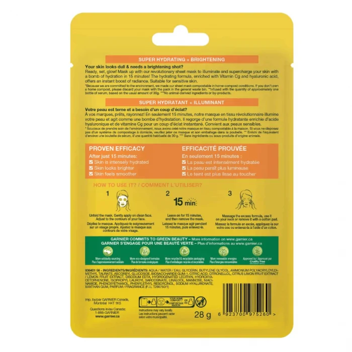 Garnier SkinActive Brightening and Hydrating Face Mask - Image 2