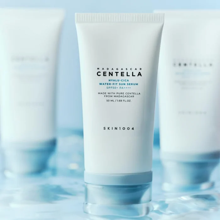 SKIN1004 Madagascar Centella Hyalu-Cica Water-Fit Sun Serum SPF50+ PA++++ (50ml) - Image 2