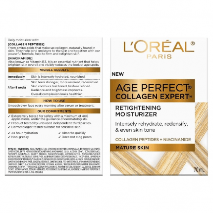 L'Oreal Paris Age Perfect Collagen Expert Day Face Moisturizer Cream 70ml