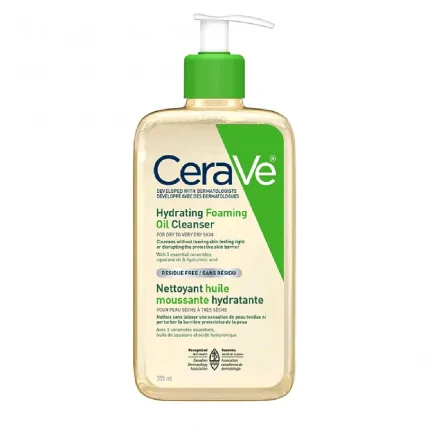 CeraVe Hydrating Foaming Oil Cleanser – 355 mL