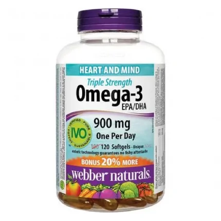 Webber Naturals Triple Strength Omega-3 900 mg EPA/DHA