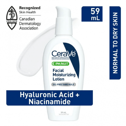CeraVe PM Facial Moisturizing Lotion for Women & Men
