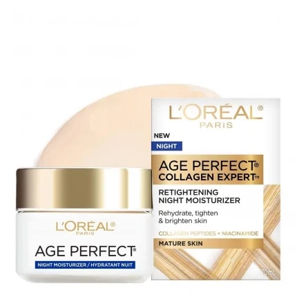 L'Oreal Paris Age Perfect Anti-Sagging and Even Tone Night Cream - 2.5 oz