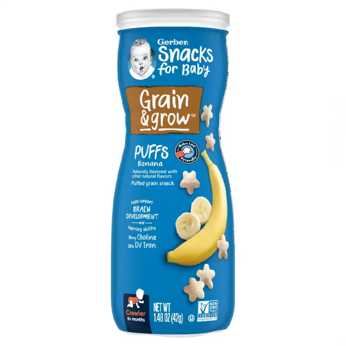 Gerber Baby Food Banana Puffs Snack