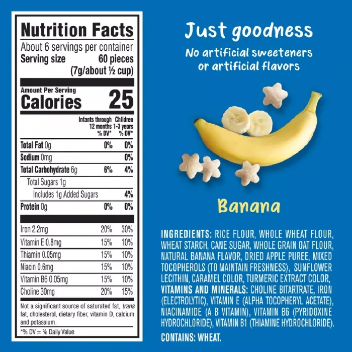 Gerber Baby Food Banana Puffs Snack (1.48 oz) - Image 5
