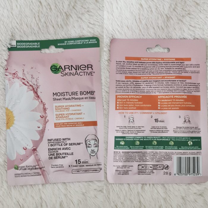 Garnier Moisture Bomb Hydrating Beauty Face Mask with Hyaluronic Acid + Chamomile - Image 6