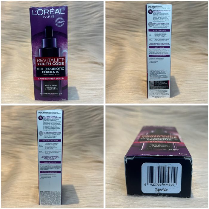 L'Oréal Paris Youth Code Skin Barrier Face Serum, Probiotic Ferments + Hyaluronic Acid, 30 mL, Skin Barrier Serum, 30ml - Image 7