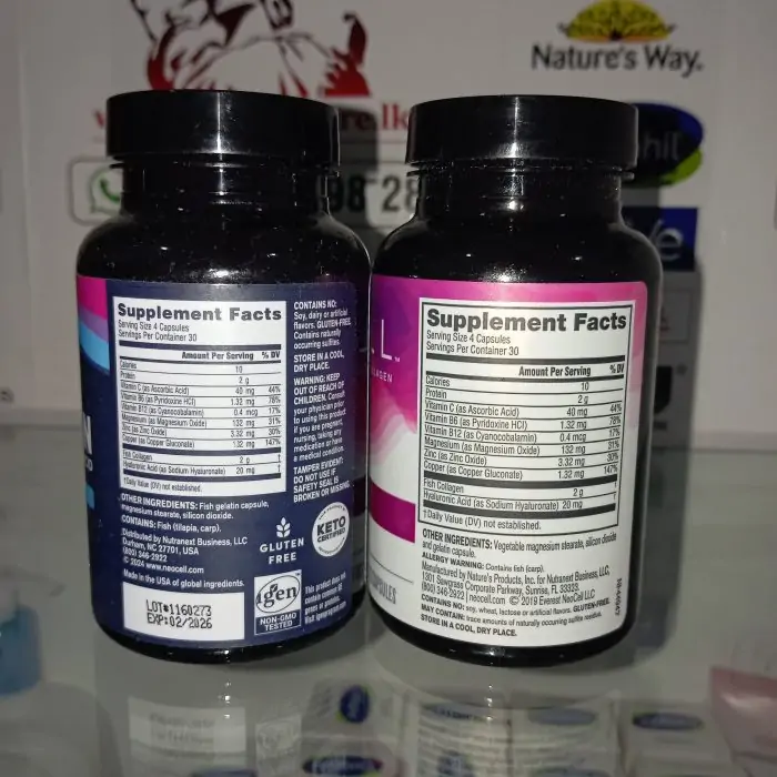 NeoCell, Marine Collagen With Hyaluronic Acid, 120 Capsules USA (Packaging may vary) - Image 9