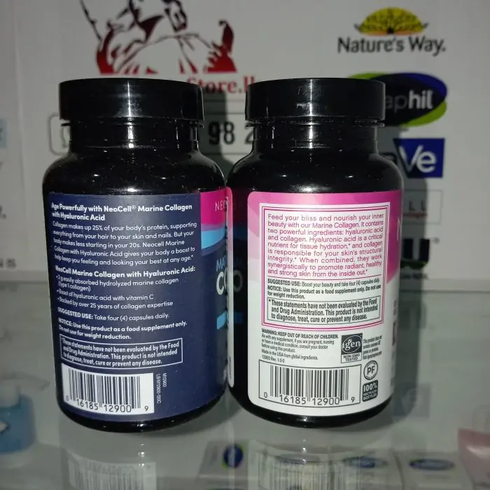 NeoCell, Marine Collagen With Hyaluronic Acid, 120 Capsules USA (Packaging may vary) - Image 8